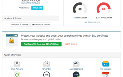 Gestión cPanel